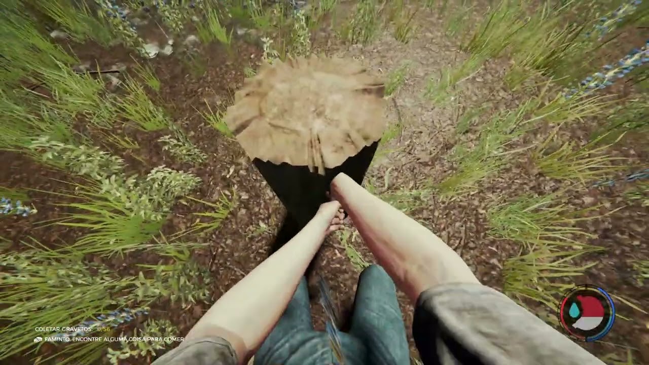 jogando The Forest encontrei uma roupa engraçada kk eles não ataca de dia