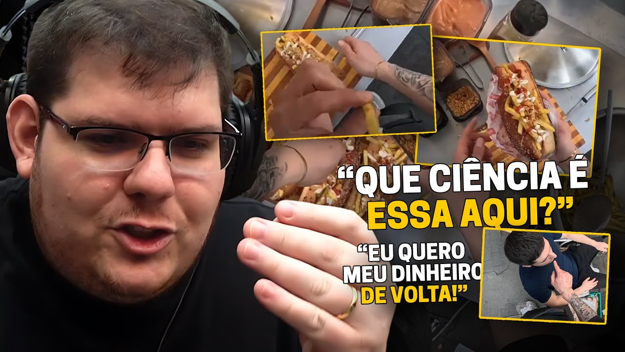 CASIMIRO REAGE: CACHORRO QUENTE TURCO COM BATATA FRITA E MUITA HIGIENE DE RUA | Cortes do Casimito