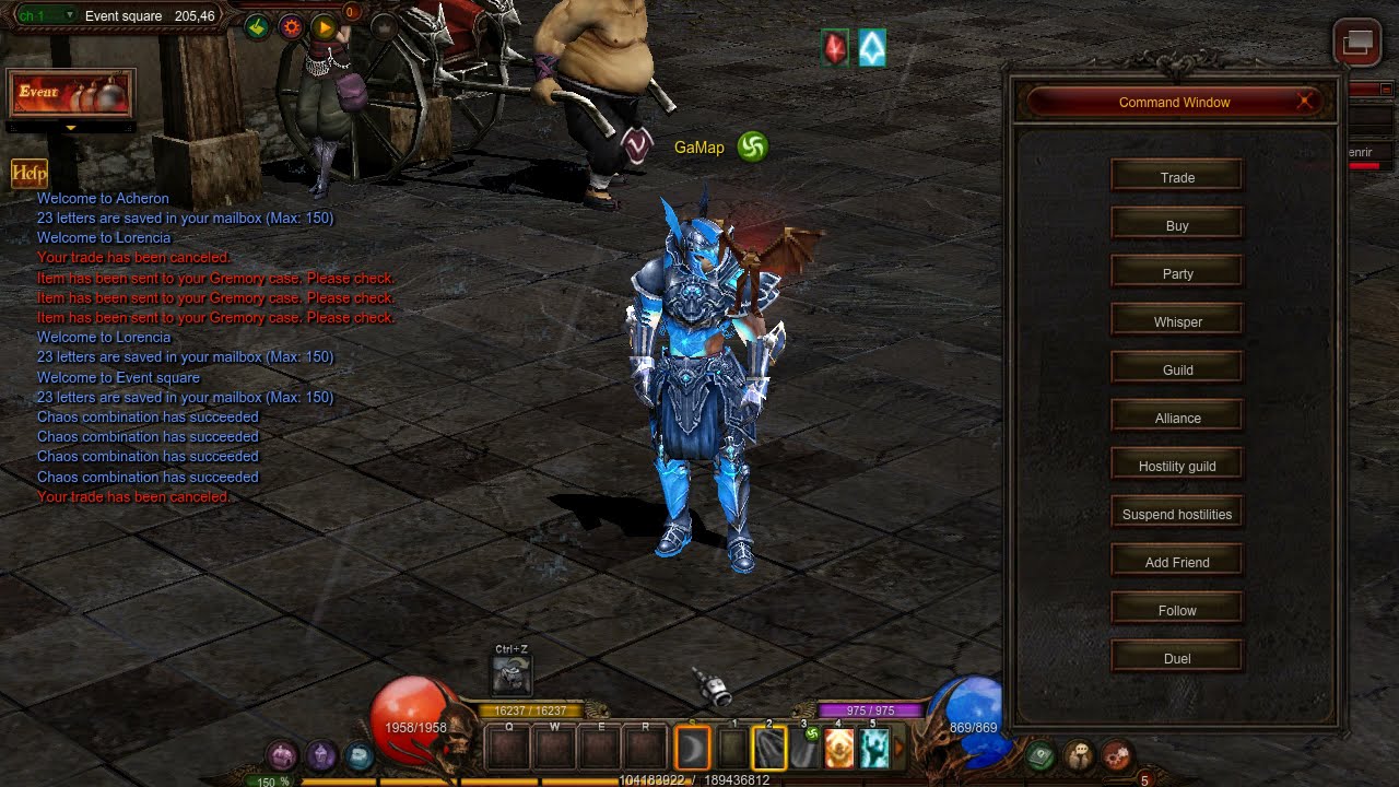 Blade Master Bloodangel to Darkangel set tranformation -  MU online Season 15.2.2