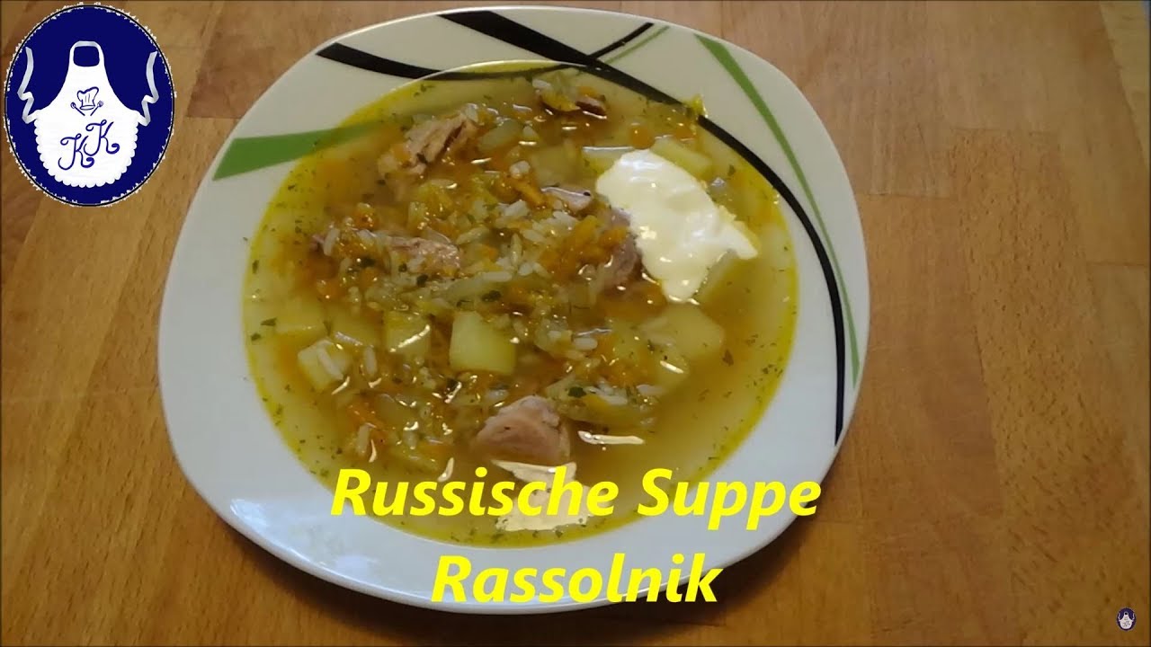 Suppe - Rassolnik mit Sauergurken und Reis