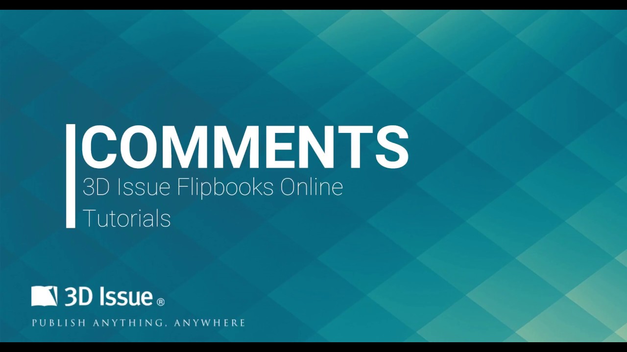 Comment button - Flipbooks Online