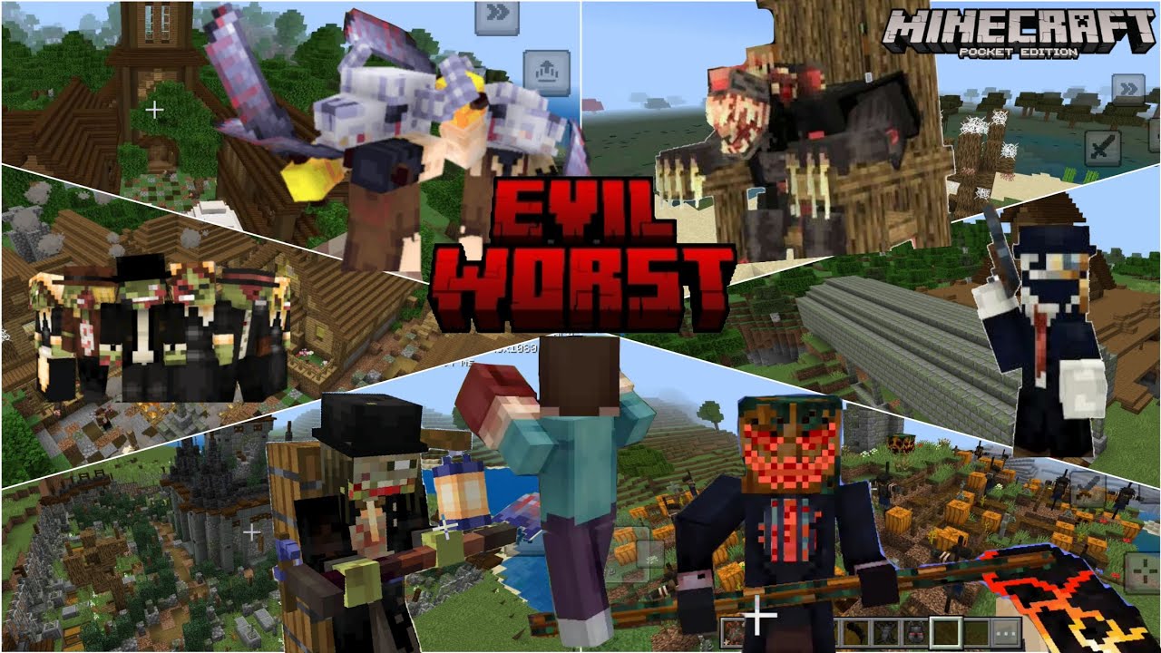 แอดออน โลกที่ชั่วร้าย Evilworst Minecraft pe 