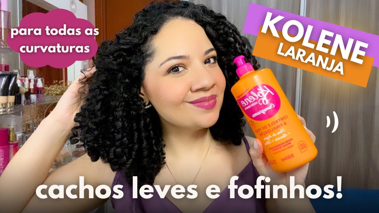 RESENHA CREME DE PENTEAR KOLENE LARANJA CONTROLE DE FRIZZ E FINALIZAÇÃO | CACHEADA ECONÔMICA