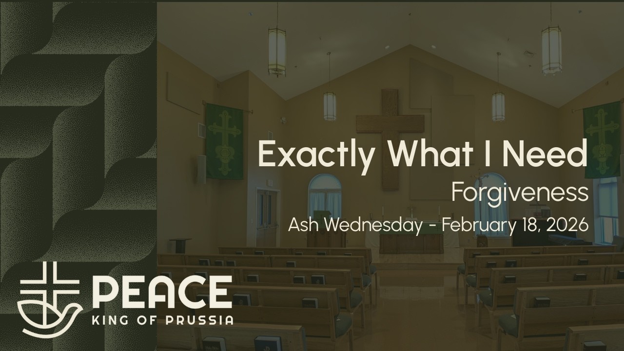 Ash Wednesday Worship Live | Peace Lutheran Church – Feb 18, 2026