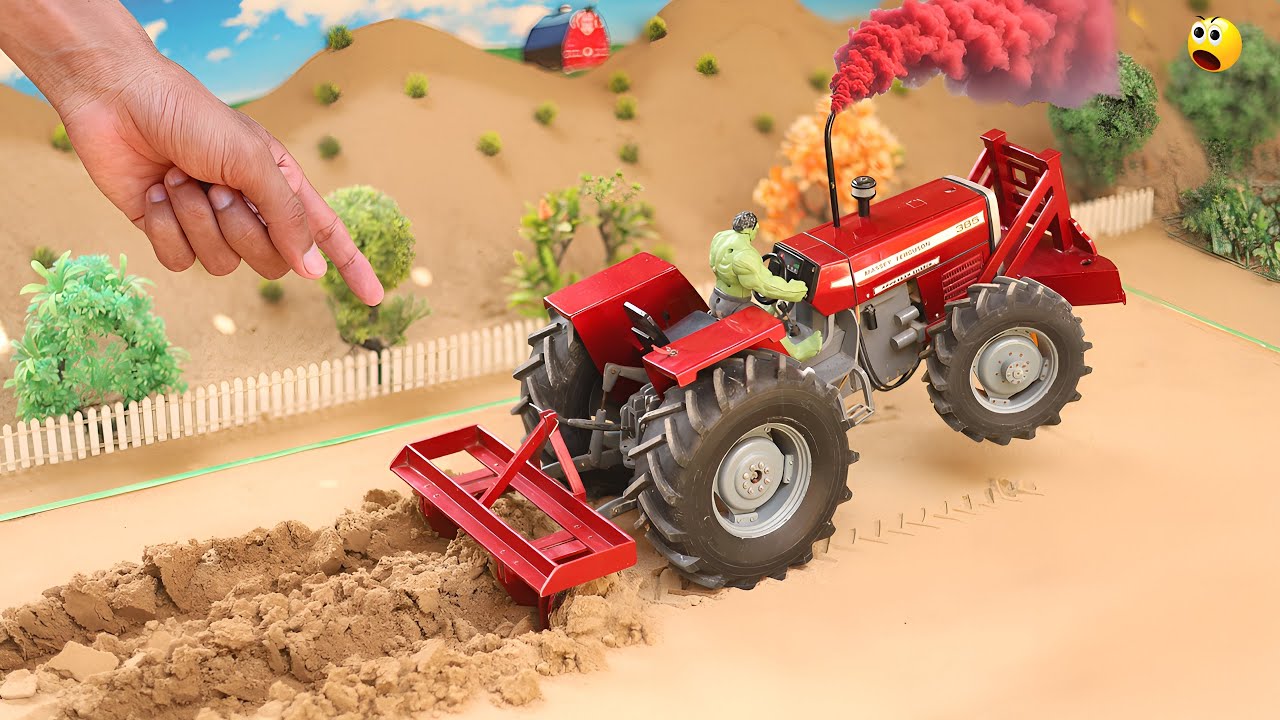 smart diy mini tractor with modern ploughing system 