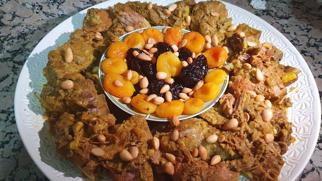 طريقة تحضير دجاج محمر و اللحم بالبرقوق❤️