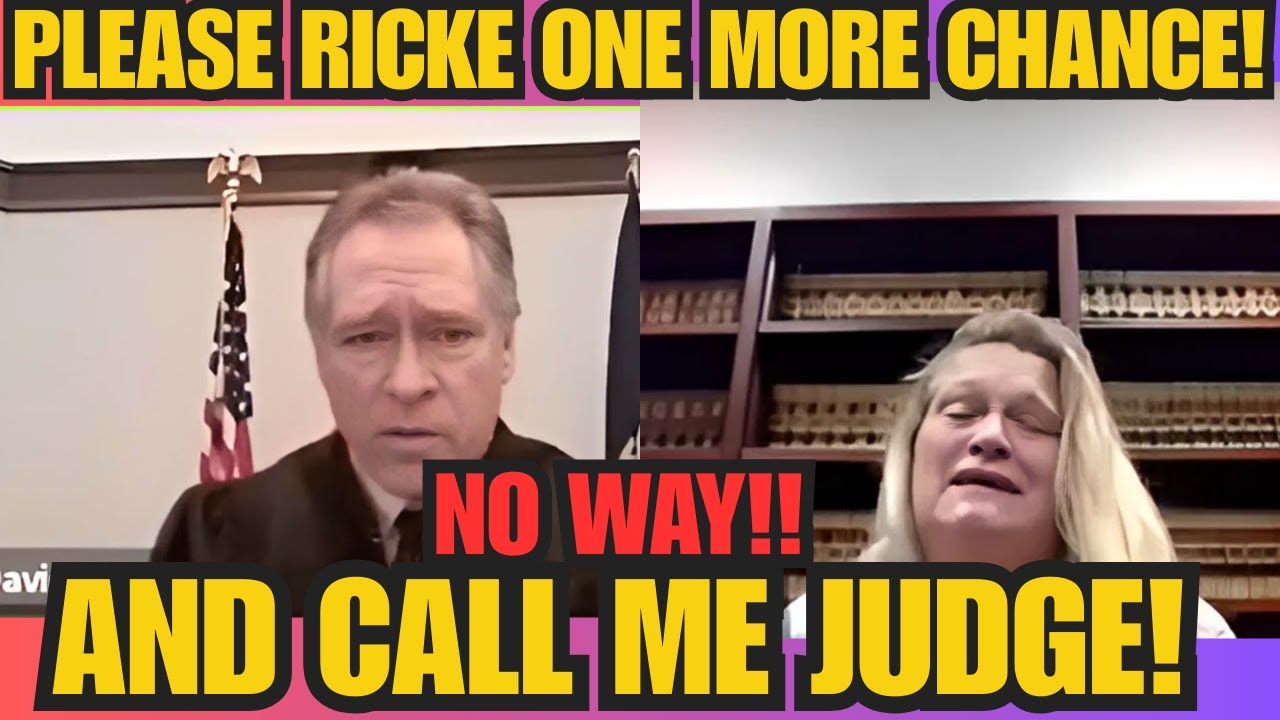 FED UP Judge Ricke RIPS INTO DEFENDANT AND HER LAZINESS!