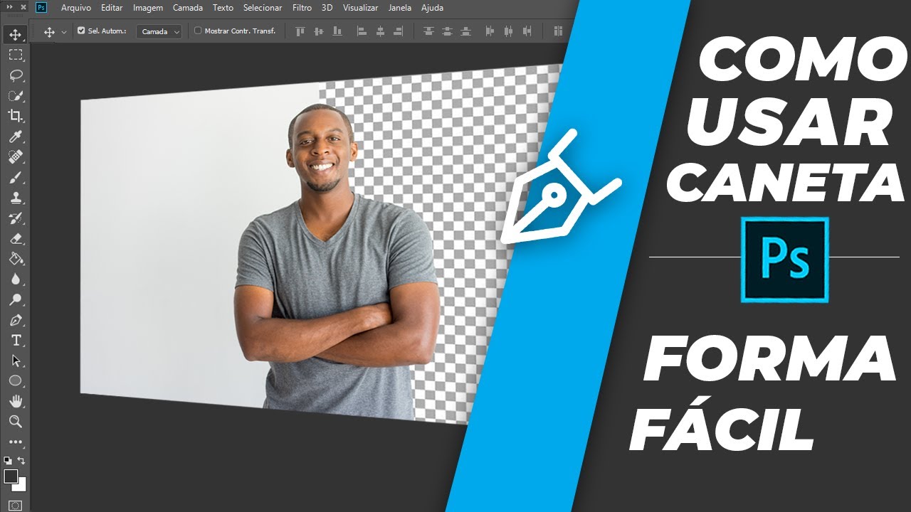 Como utilizar a ferramenta caneta de forma fácil | Photoshop
