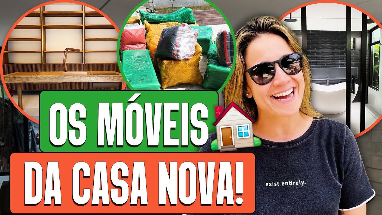 CHEGARAM OS MÓVEIS DA MINHA CASA NOVA! TEM MUITA COISA!