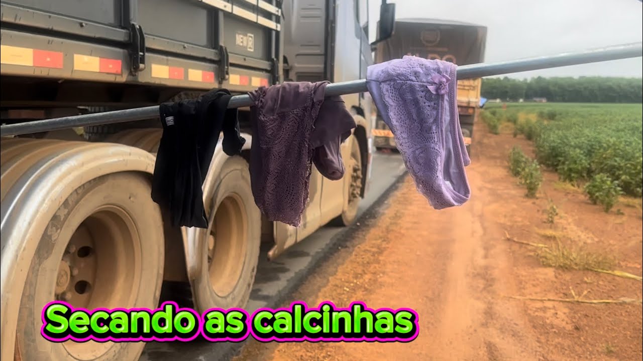 Lavando as calcinhas na fazenda já tô no trecho 30 dias..