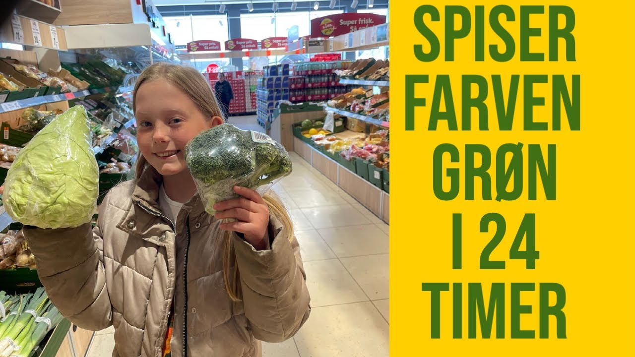 Spiser farven grøn i 24 timer ( grøn challenge )