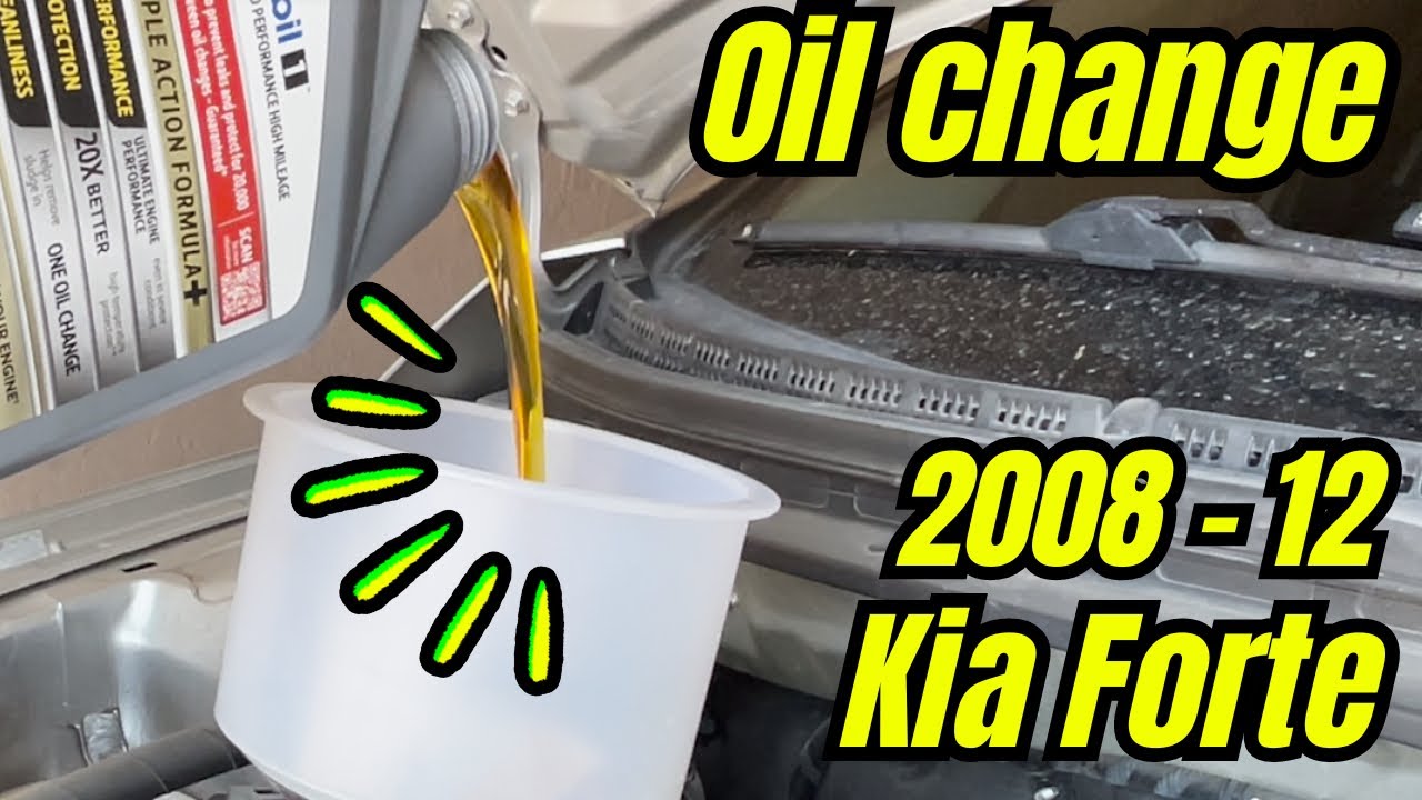 How to change engine oil on a 2012 Kia Forte | 2008-2012 Kia Forte