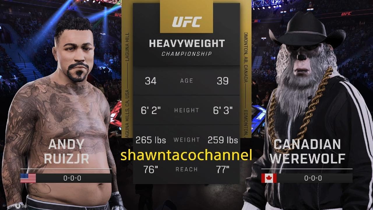 Andy Ruiz Jr 🆚 Canadian Werewolf ea sports ufc 5
