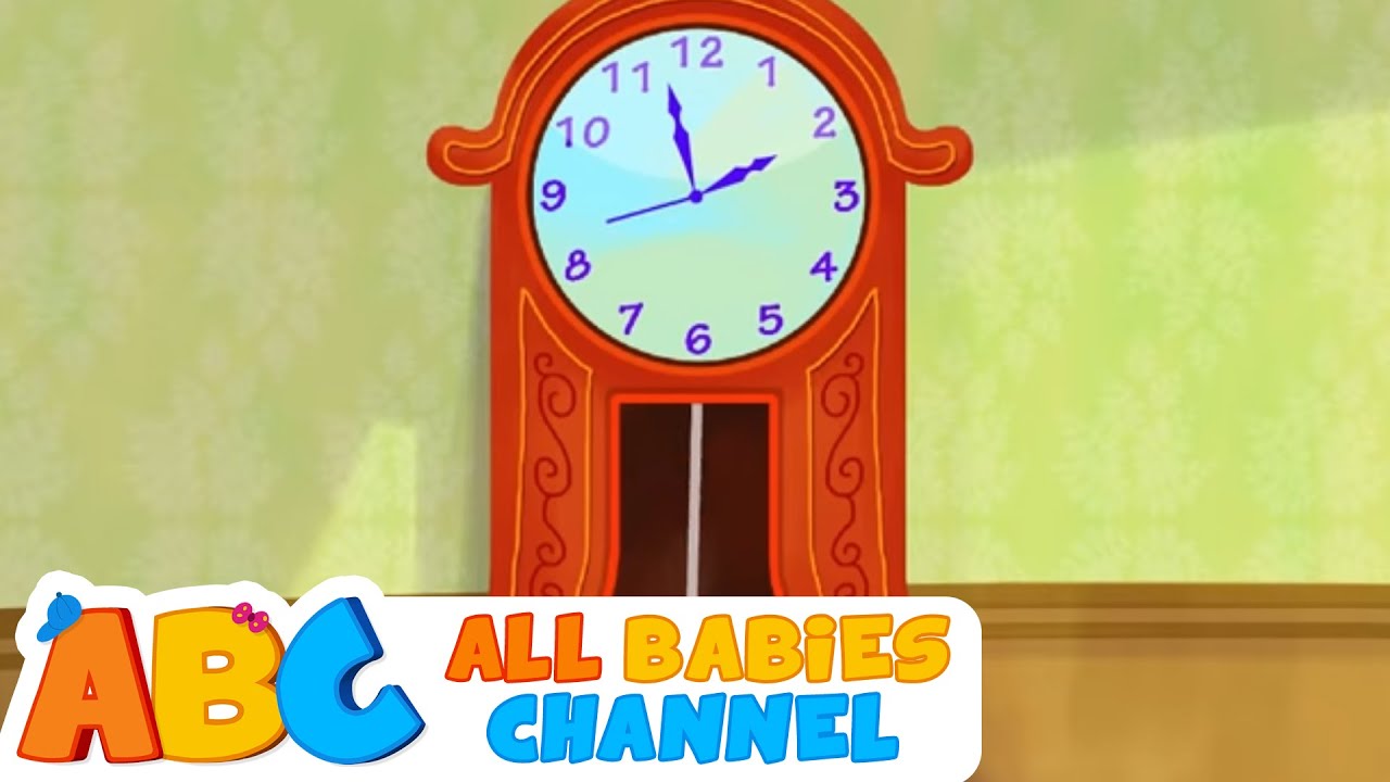 Hickory Dickory Dock | Nursery Rhyme With Lyrics For Kids | All Babies Channel