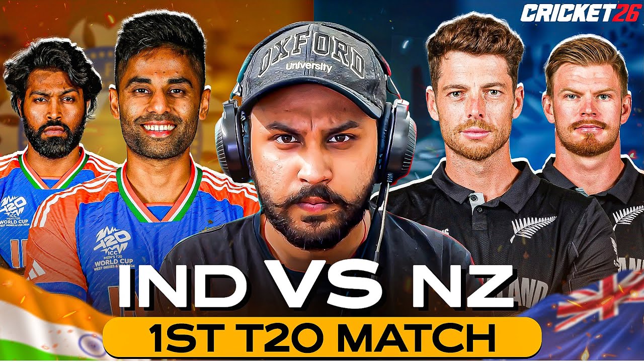THRILLER! INDIA Vs NEWZEALAND 1st T20 CRICKET 26
