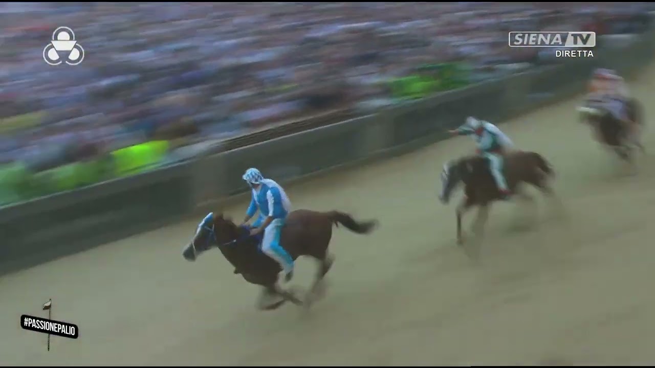 PALIO DI SIENA 4 LUGLIO 2024, VINCE LA CONTRADA CAPITANA DELL'ONDA LA CARRIERA DI PROVENZANO