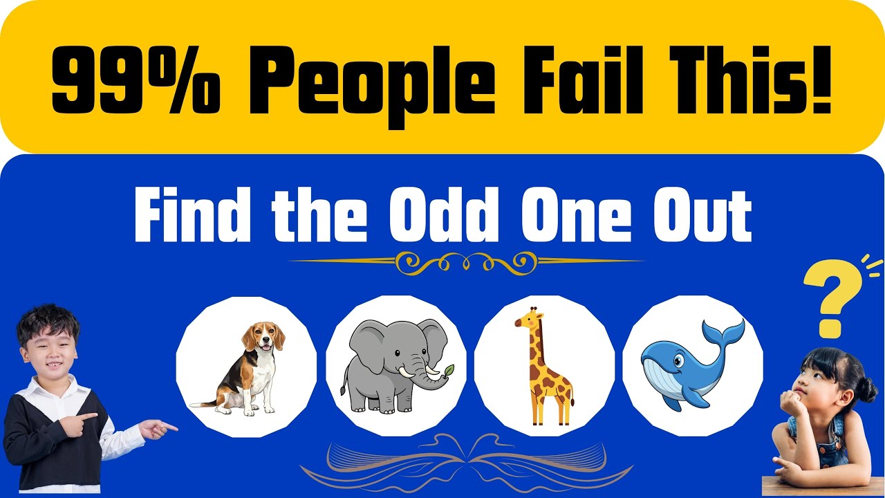 Find the Odd One Out 🔍 | 99% People Fail This!