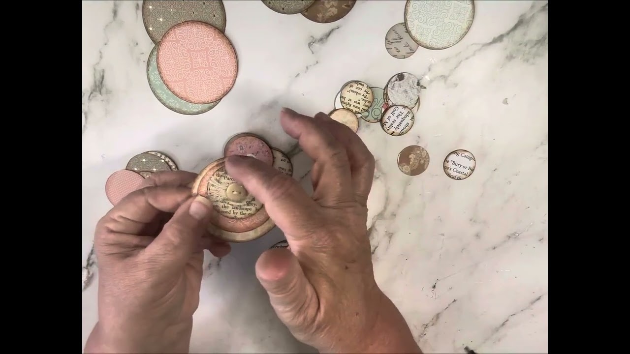 Junk Journal circle embellishments