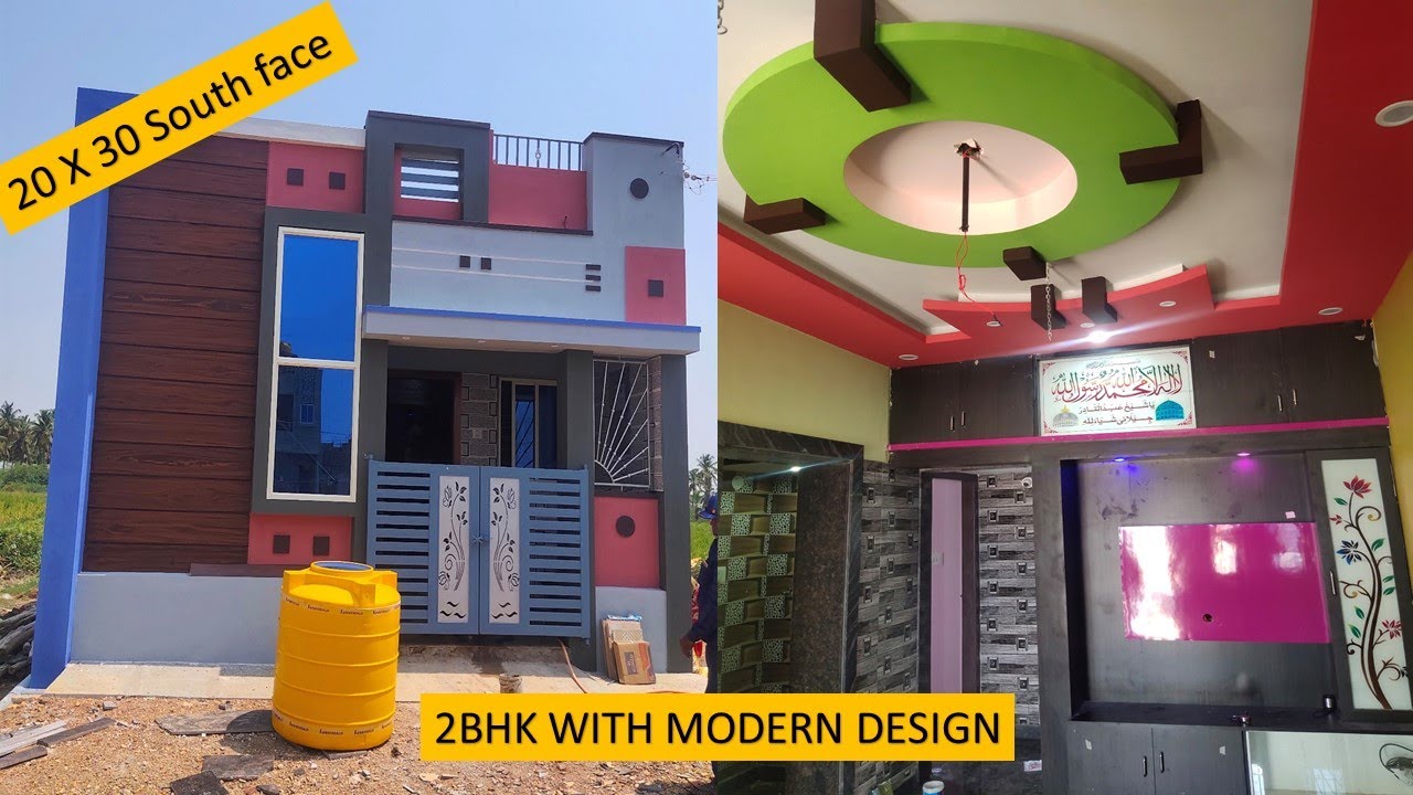 Latest 20x30 Two Bedroom house Walkthrough || South face Modern House