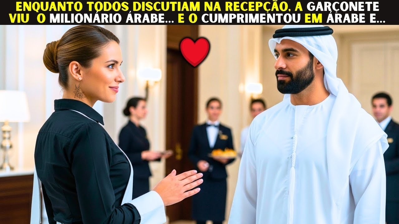 Todos Discutiam… Até a Garçonete Cumprimentar o Milionário em Árabe