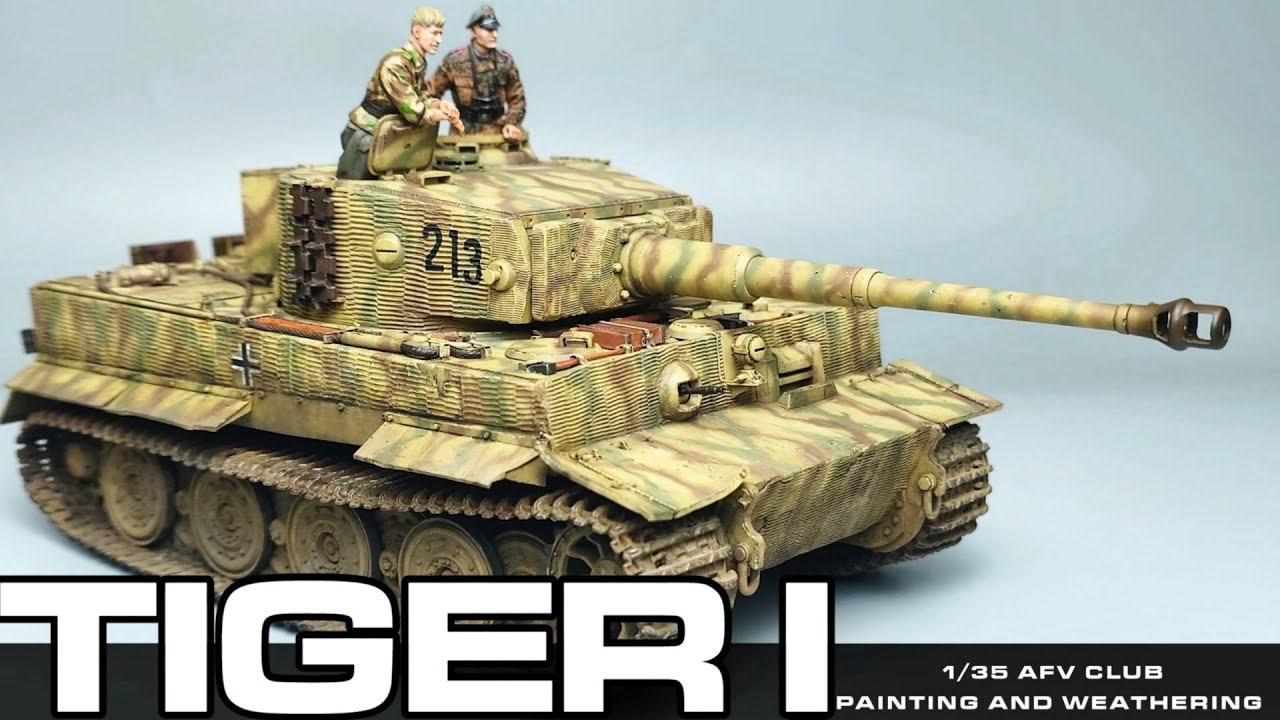 1/35 TIGER I--painting and weathering (figure include)