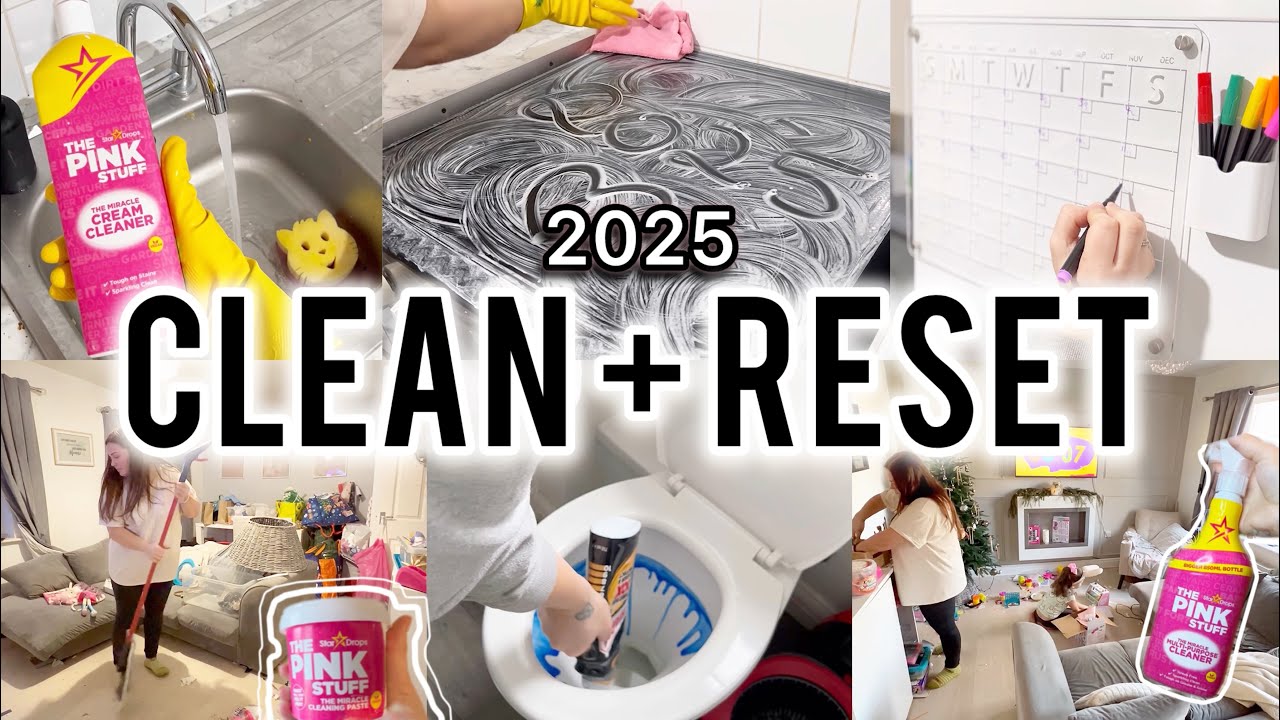 Extremely messy cleaning motivation | New 2025 Clean + reset