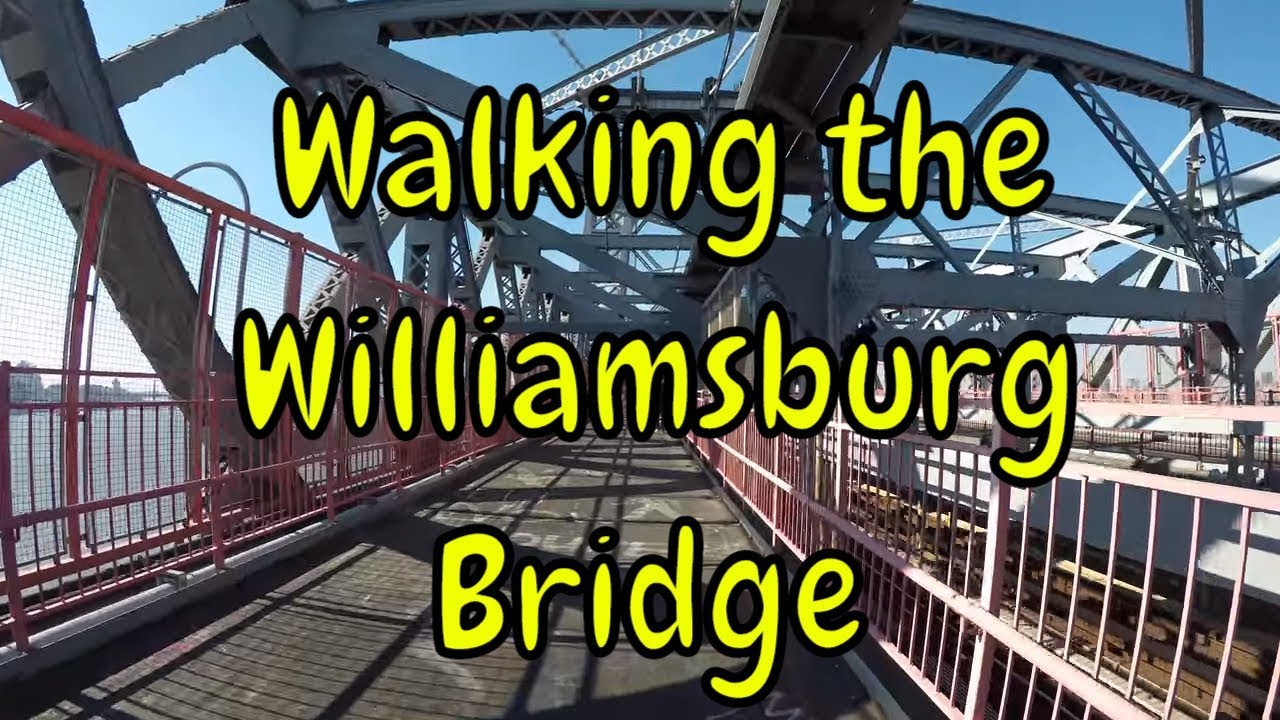 ⁴ᴷ Walking the Williamsburg Bridge to Manhattan from Brooklyn