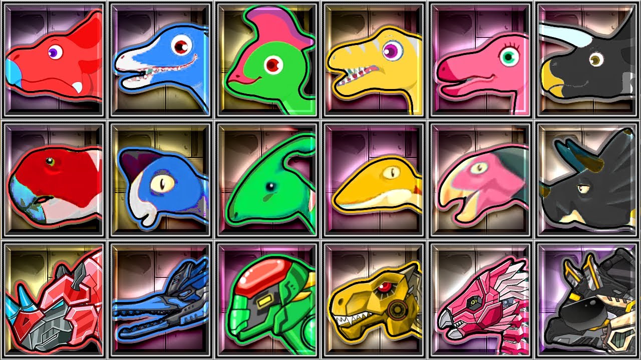 Дино Парк + Динозавры Marbel + Корпус Дино-роботов: Ти-Рекс, Спинозавр и Носорог