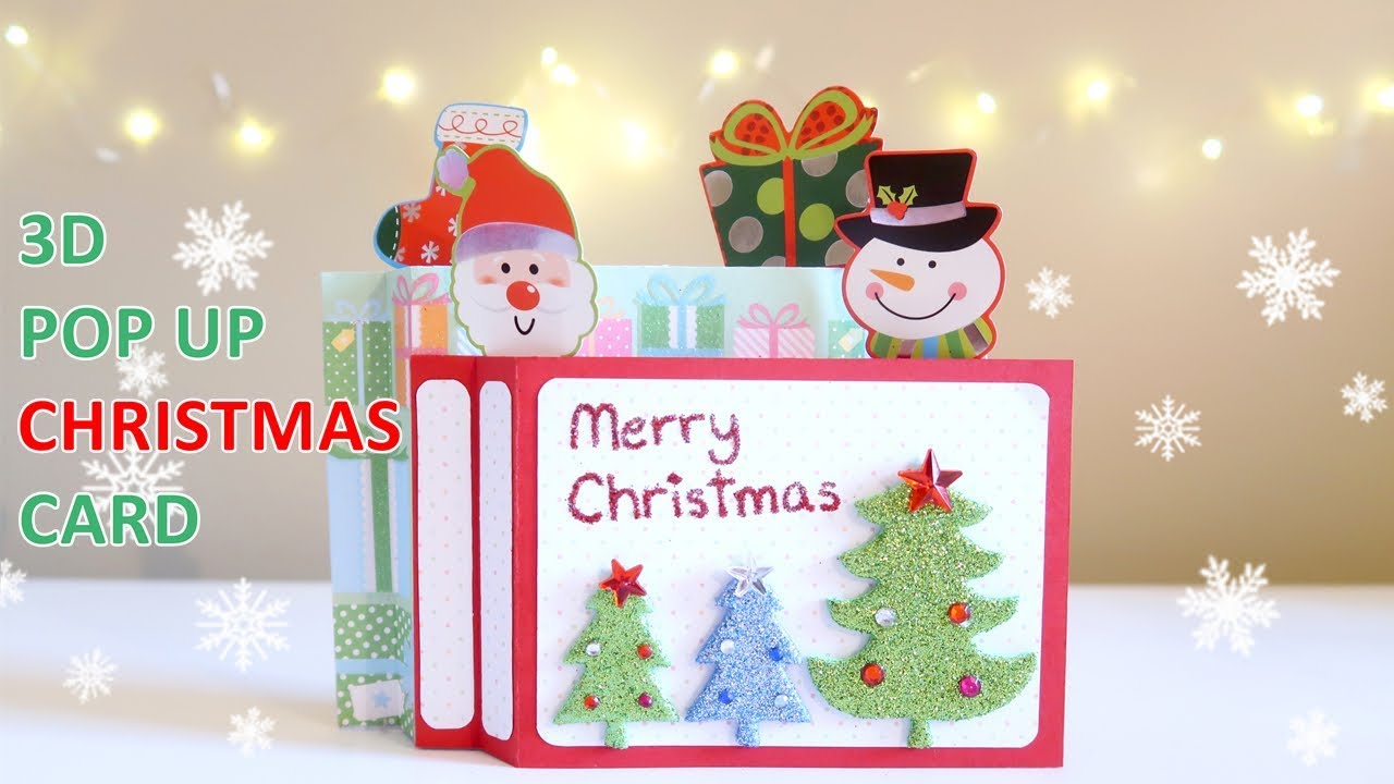DIY | 3D Pop Up Christmas Card Tutorial | Handmade Gift Card