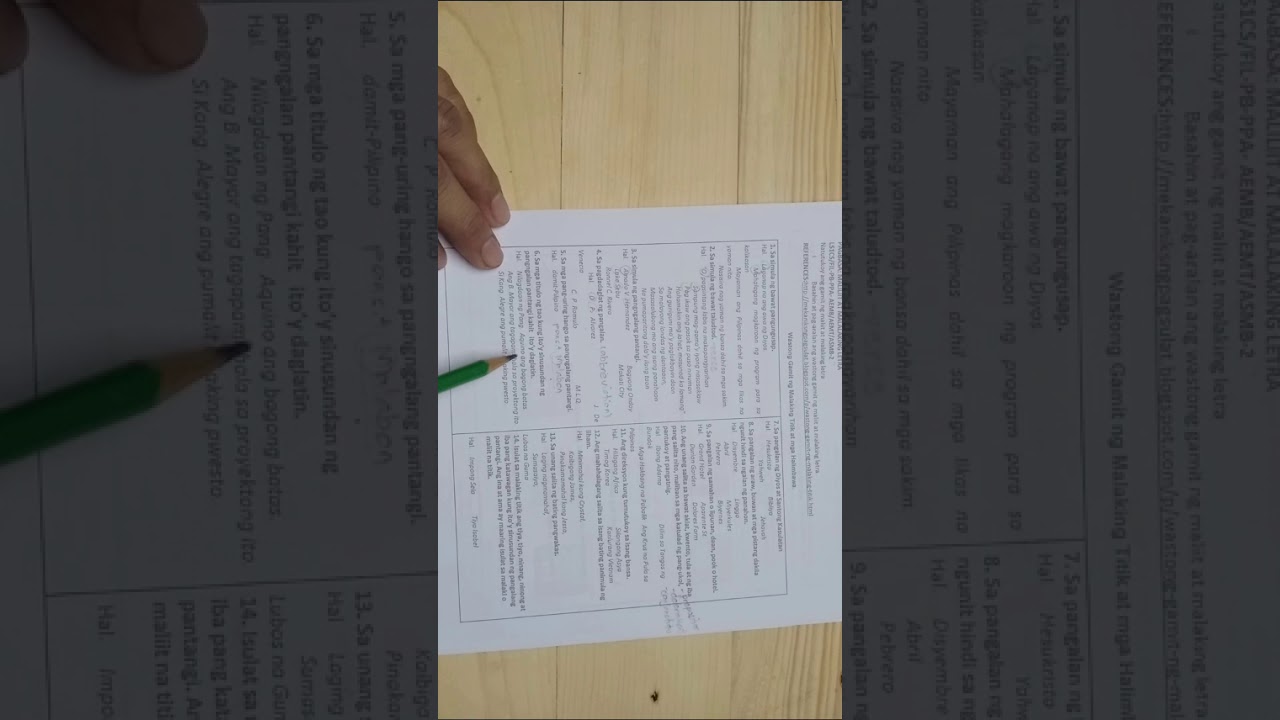 Week 1 | ALS ACADEMIC SUBJECTS