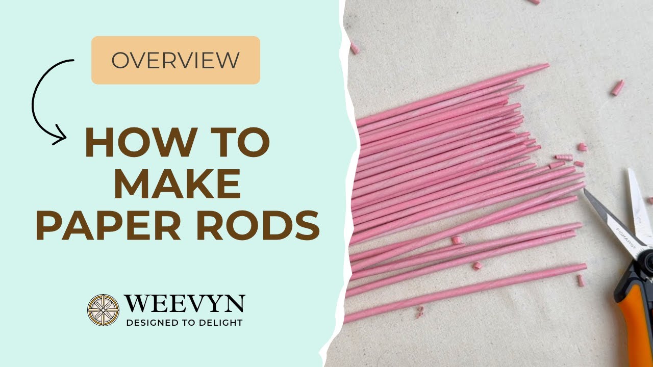 How To Make Paper Vine Rods