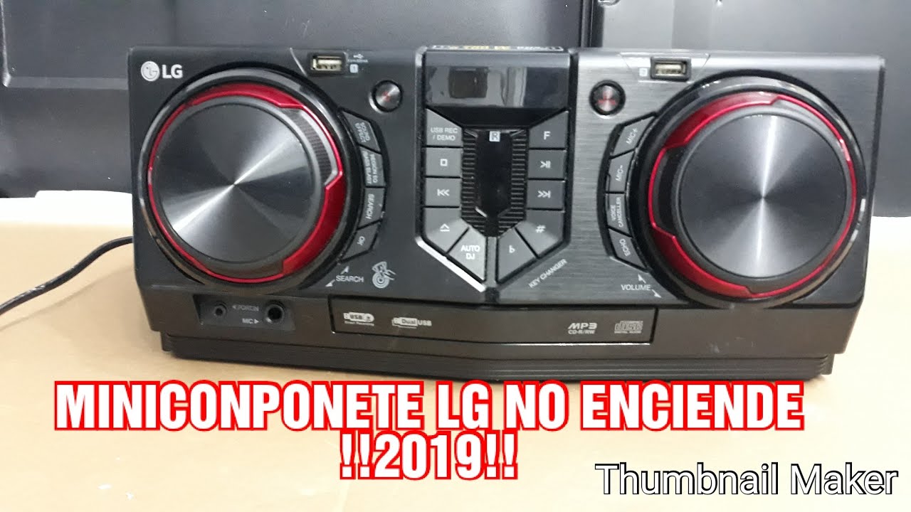 MINICONPONETE LG NO ENCIENDE DIAGNÓSTICO PASÓ POR PASO 2019