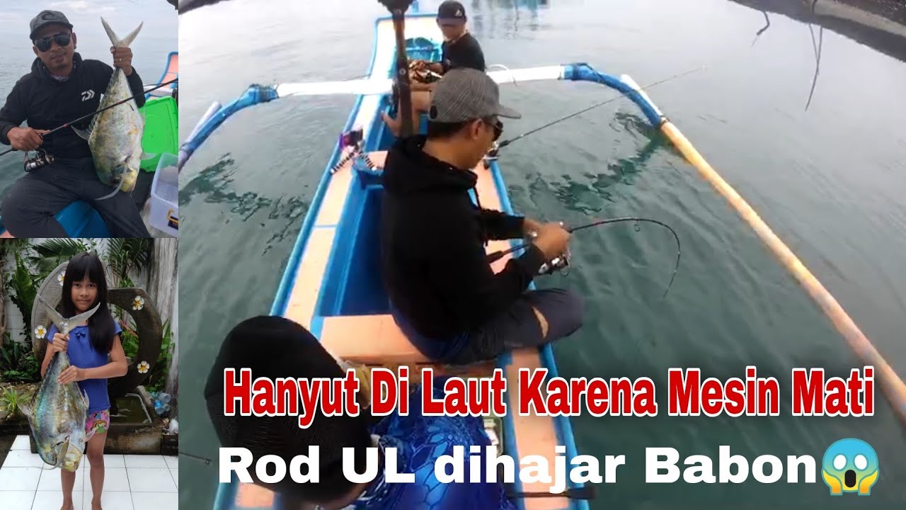 Ultra Light Jigging disambar Ikan Babon | Jigging | Hanyut di Laut | Kenzi trastic