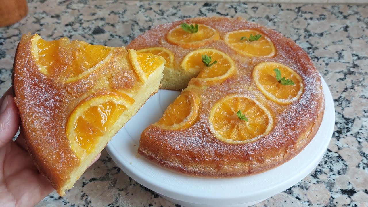 Cake à l'orange caramélisé - كيك البرتقال