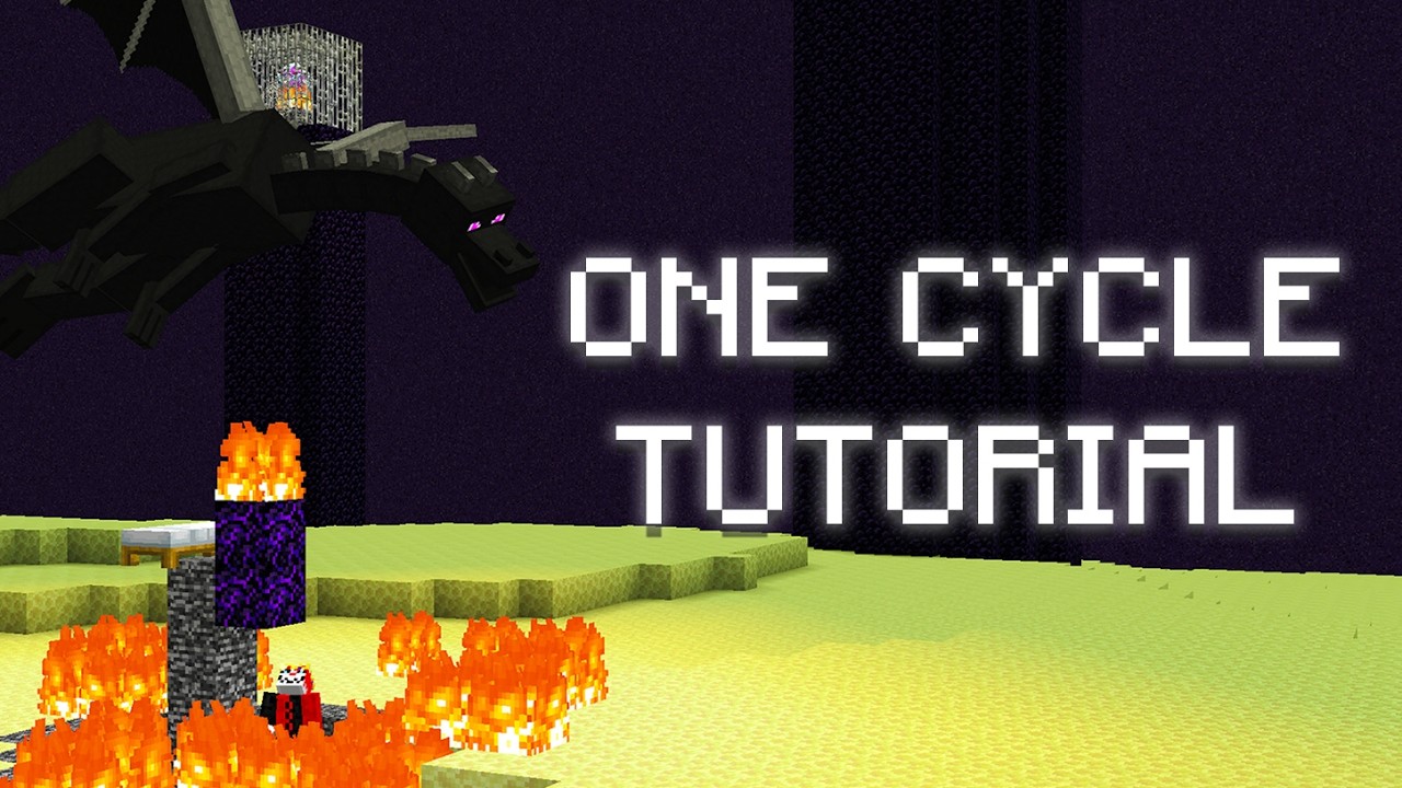 How To Kill The Ender Dragon with BEDS (ONE CYCLE TUTORIAL)