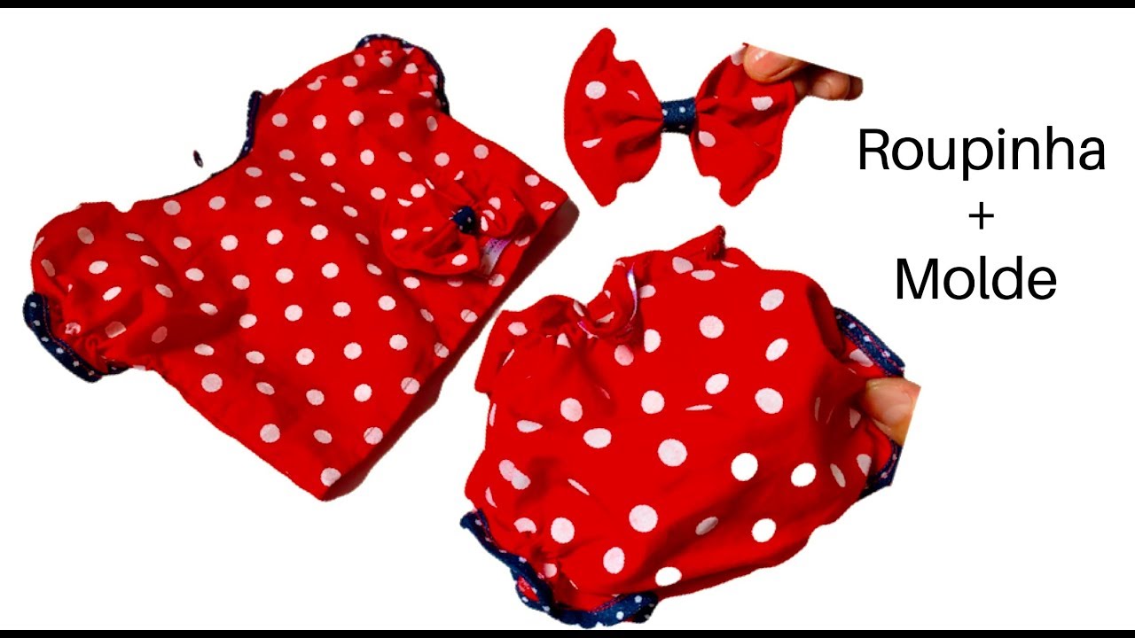 DIY - Roupa + Molde  para Bebê Reborn e outras bonecas - Risoleta