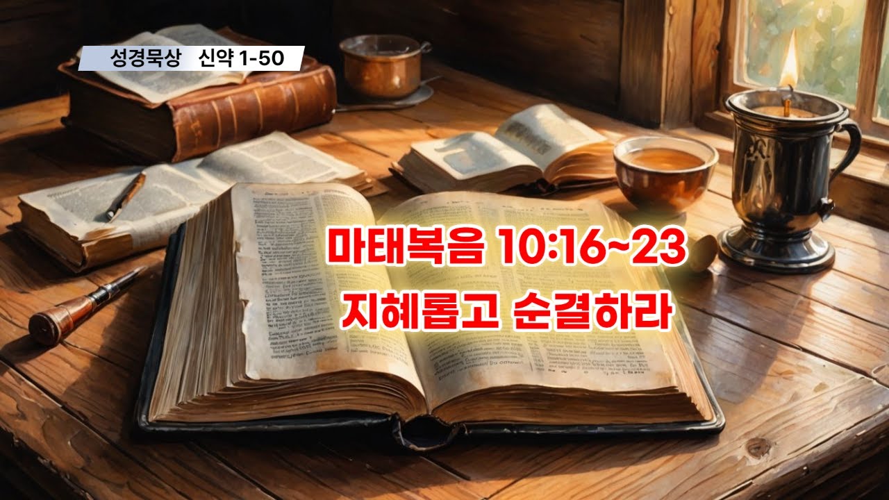 [야곱의 말씀묵상] 신약1-50. 마태복음 10장16~23절