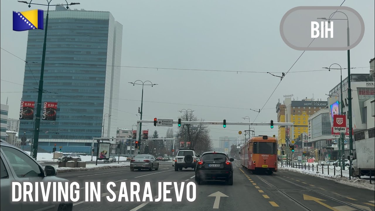 Driving Through Sarajevo to Ilidža – 4K Scenic Journey Bosnia and Herzegovina