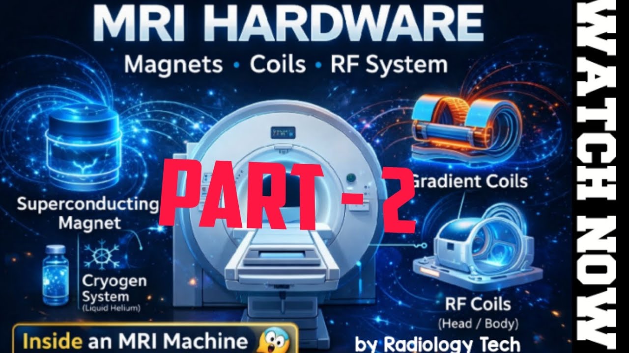 MRI HARDWARE PART-2|Types of MRI Magnets Explained | Permanent, Resistive & Superconducting Magnets|