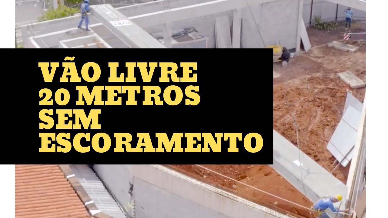 Vão livre de 20 metros sem escoramento com Painel Alveolar Protendido