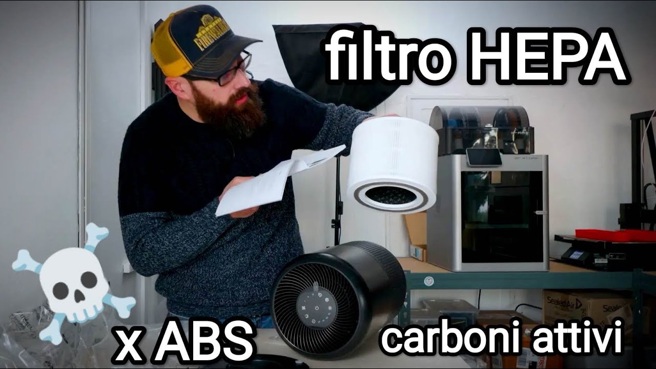 ABS tossico Filtro HEPA a Carboni attivi per purificare gli ambienti di lavoro