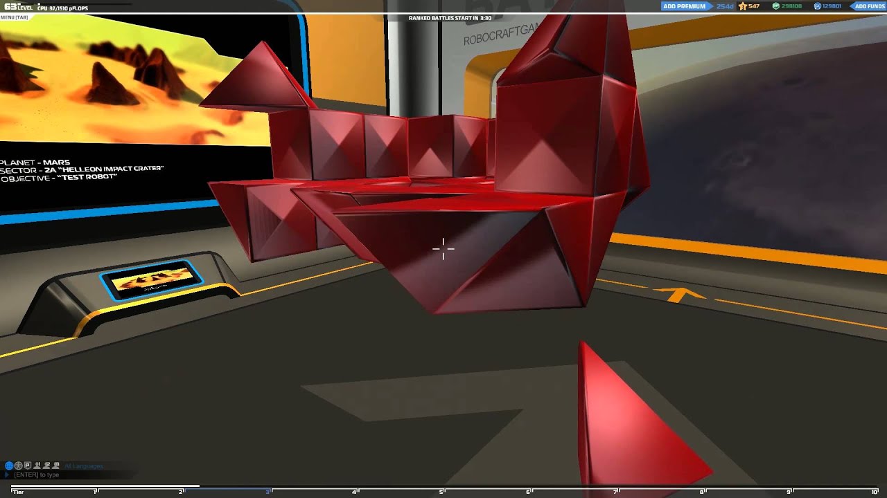 ROBOCRAFT: T5 Mini Plane tutorial! Gameplay included! Plasma and SMG compatible.