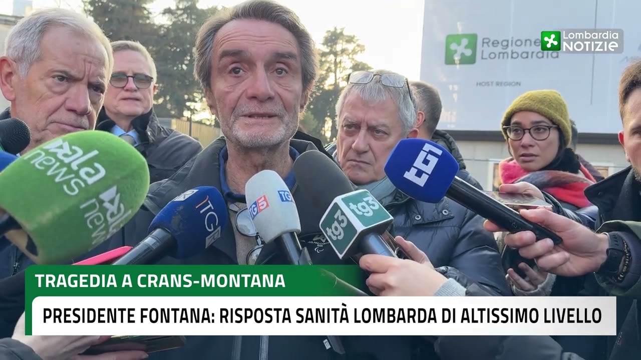 Crans-Montana, Fontana a Niguarda: seguiamo con attenzione, risposta sanità lombarda di alto livello