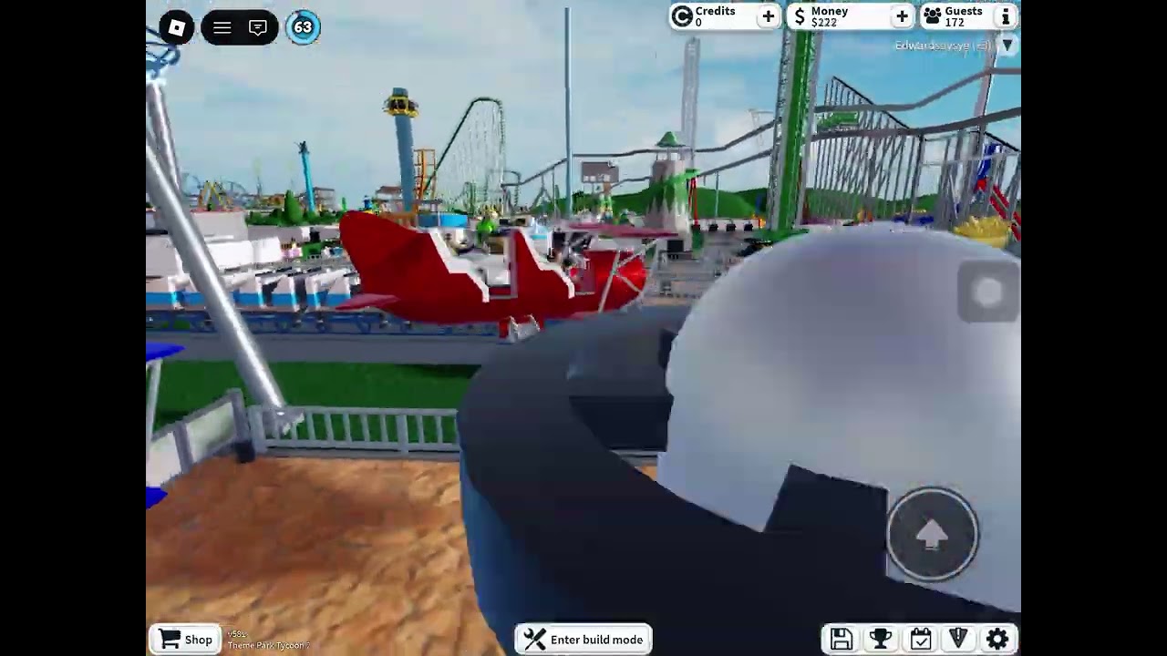 Playing Theme Park Tycoon 2 #roblox #themeparktycoon2 
