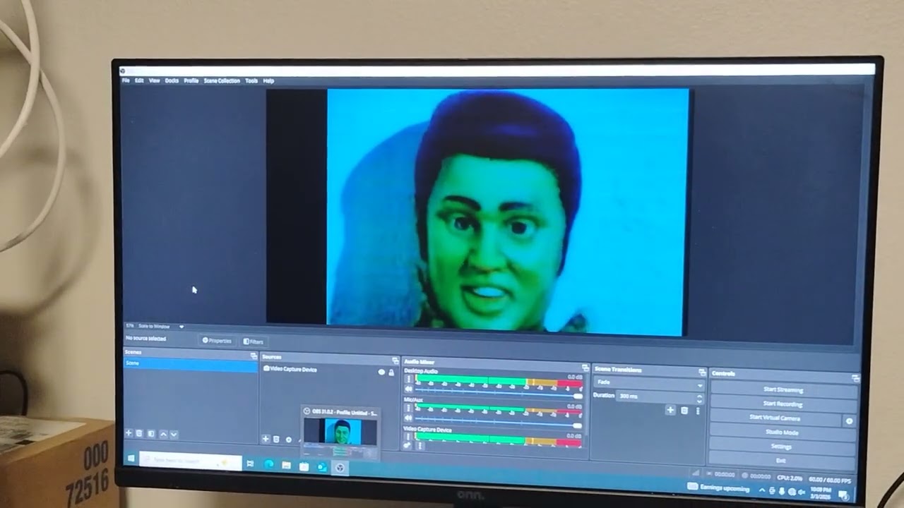 Checking out the Elvis video tape