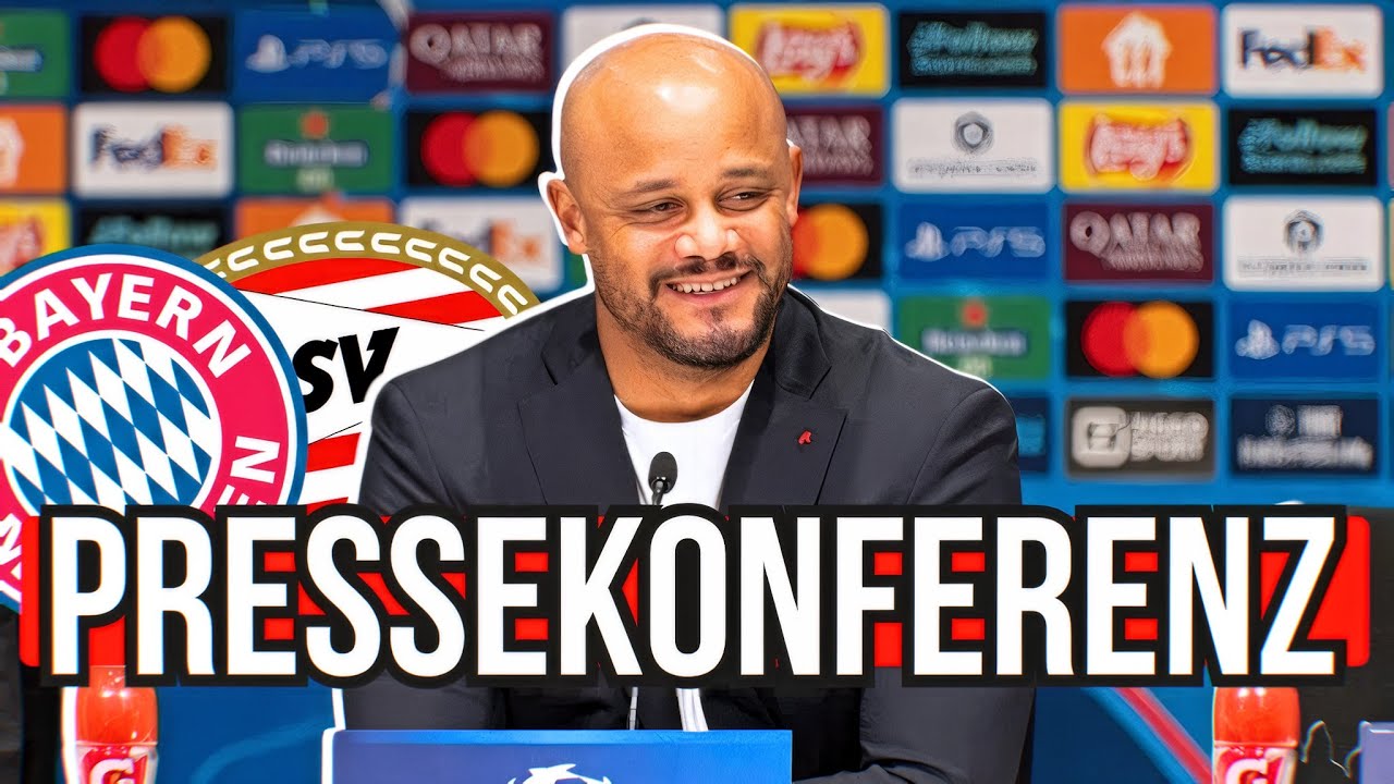 Vincent Kompany über Kane, Musiala & Davies | PSV Eindhoven vs Bayern München