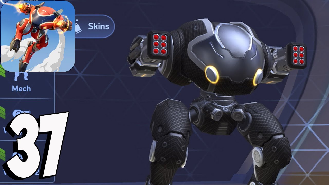 Mech Arena: Robot Showdown - Gameplay Walkthrough Part 37 - Juggernaut BLACK CARBON(iOS,Android)
