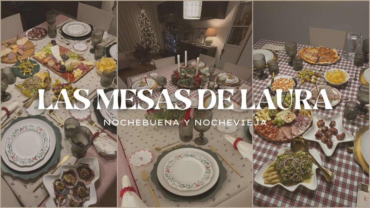 🎄NOCHEBUENA Y NOCHEVIEJA 2️⃣0️⃣2️⃣5️⃣ 🥂 DECORACIÓN DE MESAS, CENA, RECETA TIRAMISÚ DE PANETTONE 🍽️