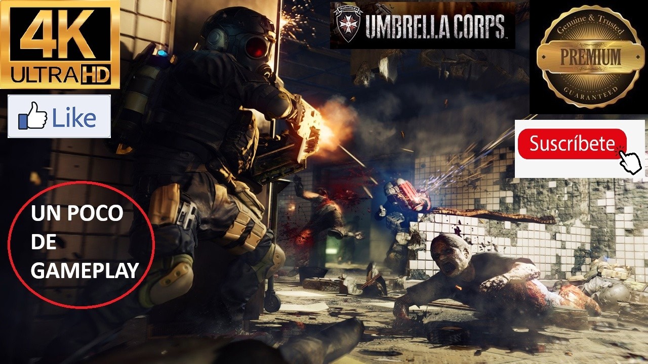 RE UMBRELLA CORPS!!! UN POCO DE GAMEPLAY!!! 4K UHD!!! DEJEN SU LIKE Y SUSCRÍBANSE!!!