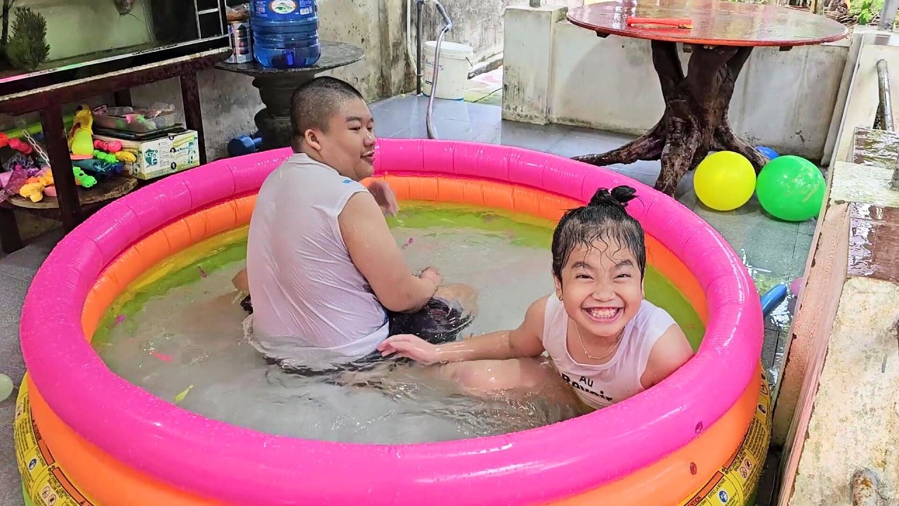 🌞🛀💦 Trời nắng, trời nắng Muội đi tắm mát 😮💖 Xí Mụi Food 1280